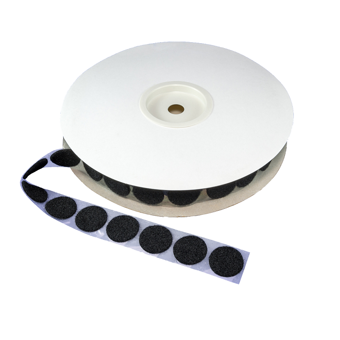 1 3/8" - DuraGrip Brand Loop Coins - Black DGC138BLL