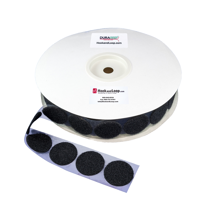 1 7/8" - DuraGrip Brand Loop Coins - Black DGC178BLL
