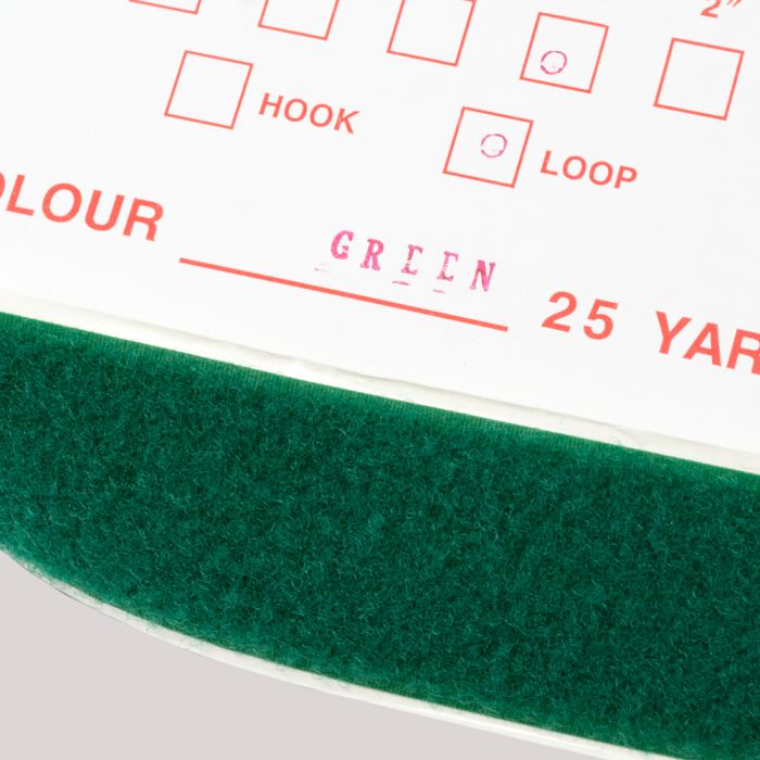 2" - DuraGrip brand Peel & Stick Loop: Rubber - Green DG20GRLR