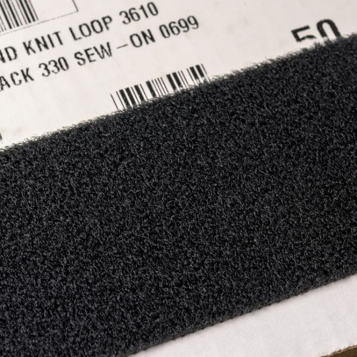 4" - Velcro® brand Sew-On Loop 3610 - Black 184428
