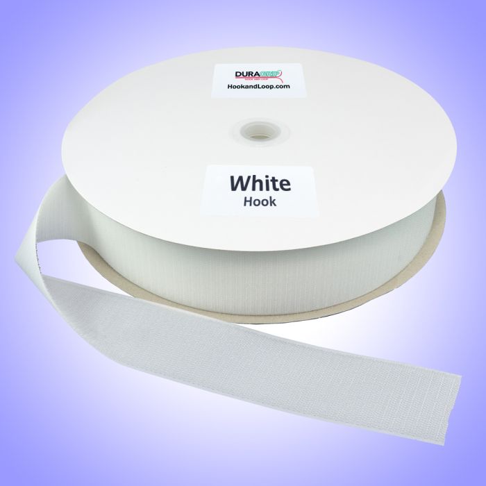 2" - DuraGrip brand Sew-On Polyester Hook - White DG20WHHPLY