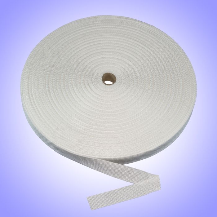 1.5" - DuraGrip brand Heavyweight Polypropylene Webbing - White DG15WHPOLYHW