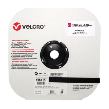 5/8" - Velcro® brand Sew-On Hook - Black 190213