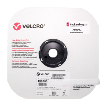 3/4" - Velcro® brand Sew-On Hook - White 190336