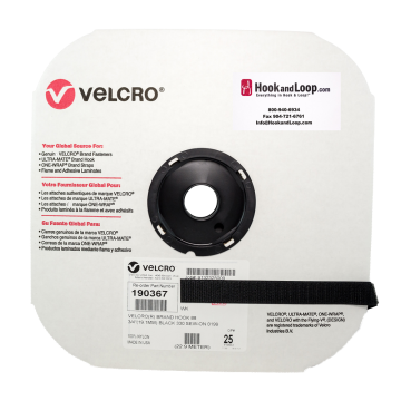 3/4" - Velcro® brand Sew-On Hook - Black 190367