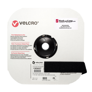 1.5" - Velcro® brand Sew-On Loop - Black 190607