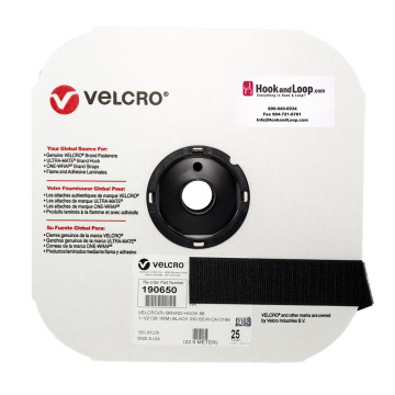 1.5" - Velcro® brand Sew-On Hook - Black 190650