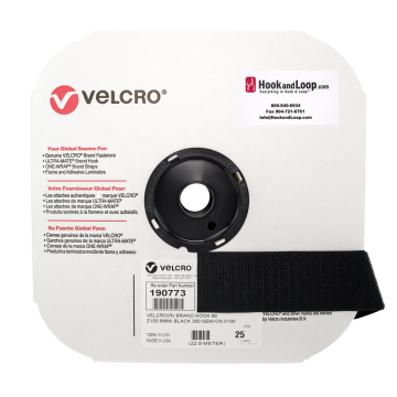 2" - Velcro® brand Sew-On Hook - Black 190773