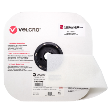 4" - Velcro® brand Sew-On Loop - White 190795