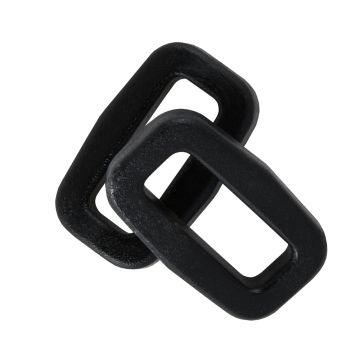 5/8" - DuraGrip brand Plastic Rectangular Rings - Black BN401-0058-BLAC