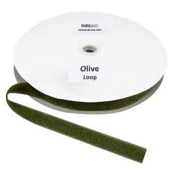 1" - DuraGrip brand Peel & Stick Loop: Rubber - Olive Drab DG10ODLR