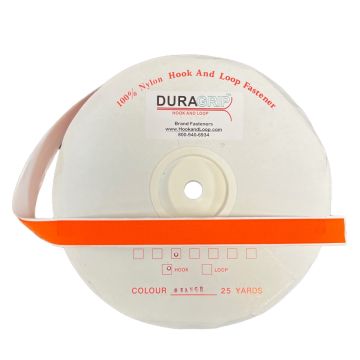 1" - DuraGrip brand Peel & Stick Hook: Rubber - Orange DG10ORHRUBBER