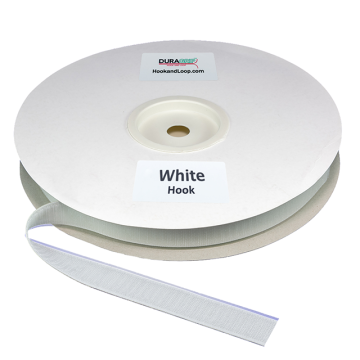 Duragrip 1" White Hook Acrylic