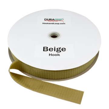 1.5" - DuraGrip brand Peel & Stick Hook: Rubber - Beige DG15BGHR