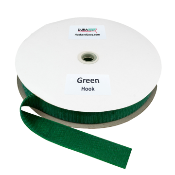 DuraGrip® Brand - 1.5" Green Hook Peel & Stick - Rubber