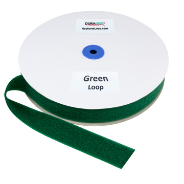 DuraGrip® Brand - 1.5" Green Loop Peel & Stick - Rubber