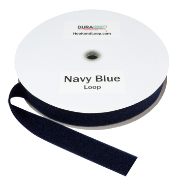 1.5" - DuraGrip brand Peel & Stick Loop: Rubber - Navy Blue DG15NBLR