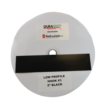 2" DuraGrip Brand Black Low Profile Hook 3 - DG20BLH3