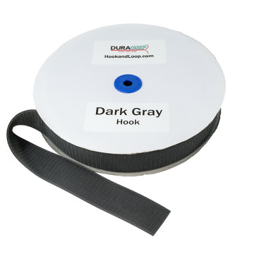 2" - DuraGrip Brand Sew-On Hook - Dark Gray DG20DGHS