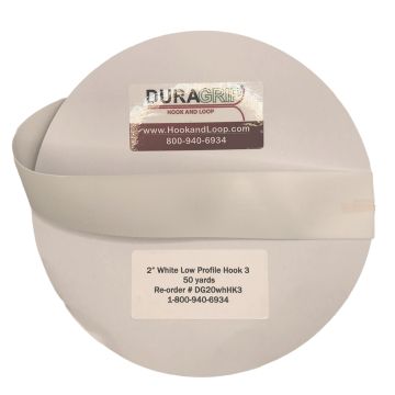 DuraGrip® Brand - 4" White Low Profile Hook #3