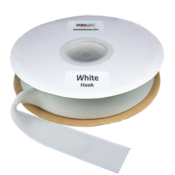 2" - DuraGrip brand Peel & Stick Hook: Rubber - White DG20WHHR