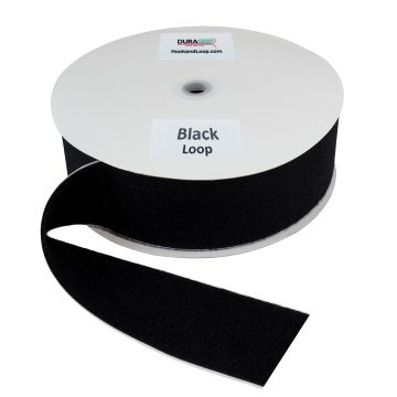 3" - DuraGrip brand Peel & Stick Loop: Rubber - Black DG30BLLR