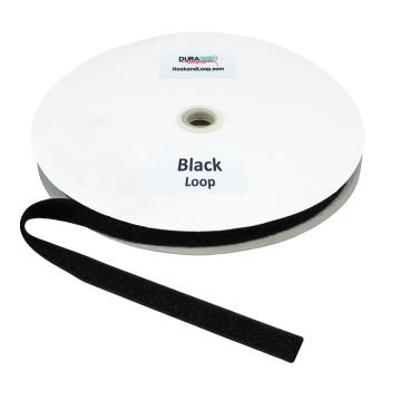 DuraGrip® Brand - 3/4" Black Fire Retardant Loop Sew-On