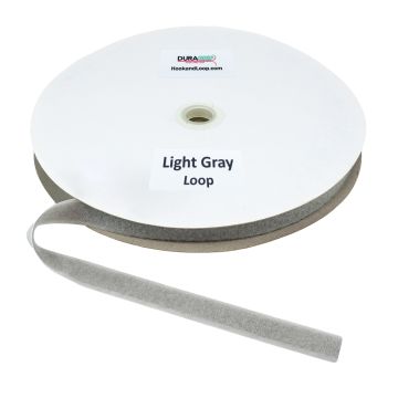 3/4" - DuraGrip Brand Sew-On Loop - Light Gray DG34LGLS