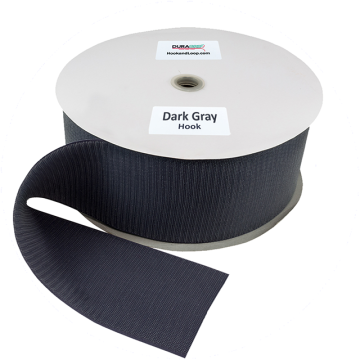 4" - DuraGrip Brand Sew-On Hook - Dark Gray DG40DGHS