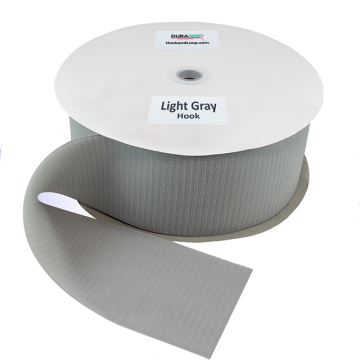 4" - DuraGrip Brand Sew-On Hook - Light Gray DG40LGHS