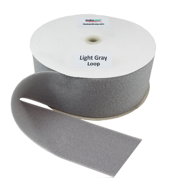 4" - DuraGrip Brand Sew-On Loop - Light Gray DG40LGLS