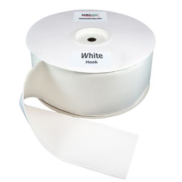4" - DuraGrip brand Peel & Stick Hook: Rubber - White DG40WHHR