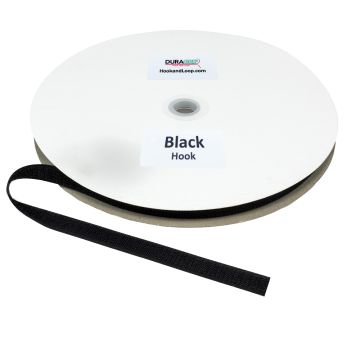 5/8" - DuraGrip brand Sew-On Polyester Hook - Black DG58BLHPOLY