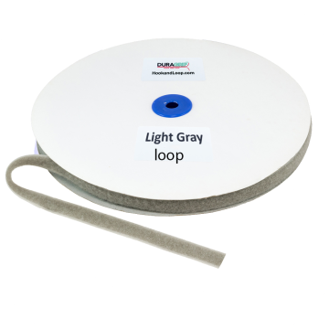 5/8" - DuraGrip Brand Sew-On Loop - Light Gray DG58LGLS
