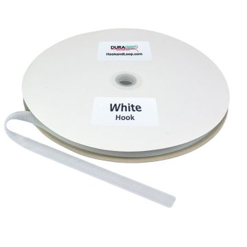 5/8" - DuraGrip brand Sew-On Polyester Hook - White DG58WHHPOLY