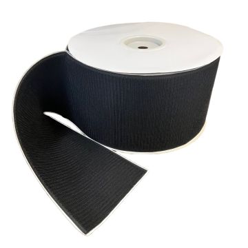 DuraGrip® Brand - 6" Black Hook: Peel & Stick - Rubber