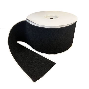6" - DuraGrip® brand Peel & Stick Loop: Rubber - Black - Sold By The Yard DG60BLLR-BTY