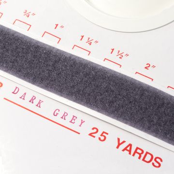 2" - DuraGrip brand Peel & Stick Loop: Rubber - Dark Gray DG20DGLR