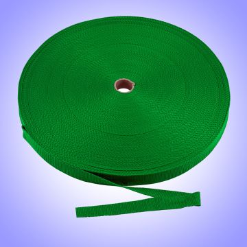 1" - DuraGrip brand Heavyweight Polypropylene Webbing - Green DG10GRWEBB-HW