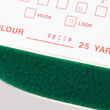2" - DuraGrip brand Peel & Stick Loop: Rubber - Green DG20GRLR
