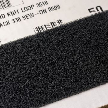 4" - Velcro® brand Sew-On Loop 3610 - Black 184428