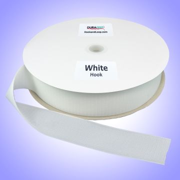 2" - DuraGrip brand Sew-On Polyester Hook - White DG20WHHPLY