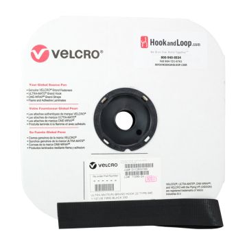 1.5" - Velcro® brand Ultra-Mate® Hook 845 Sew-On HTH - Black 156589