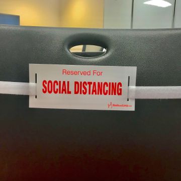 Social Distancing Strap-White