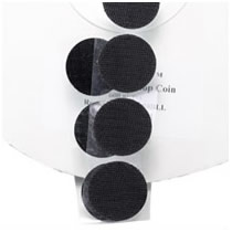 Hook and loop Coins
