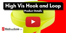 High Visibility Colored Hook and Loop