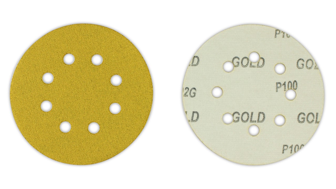 Sanding discs with loop and adhesive backing